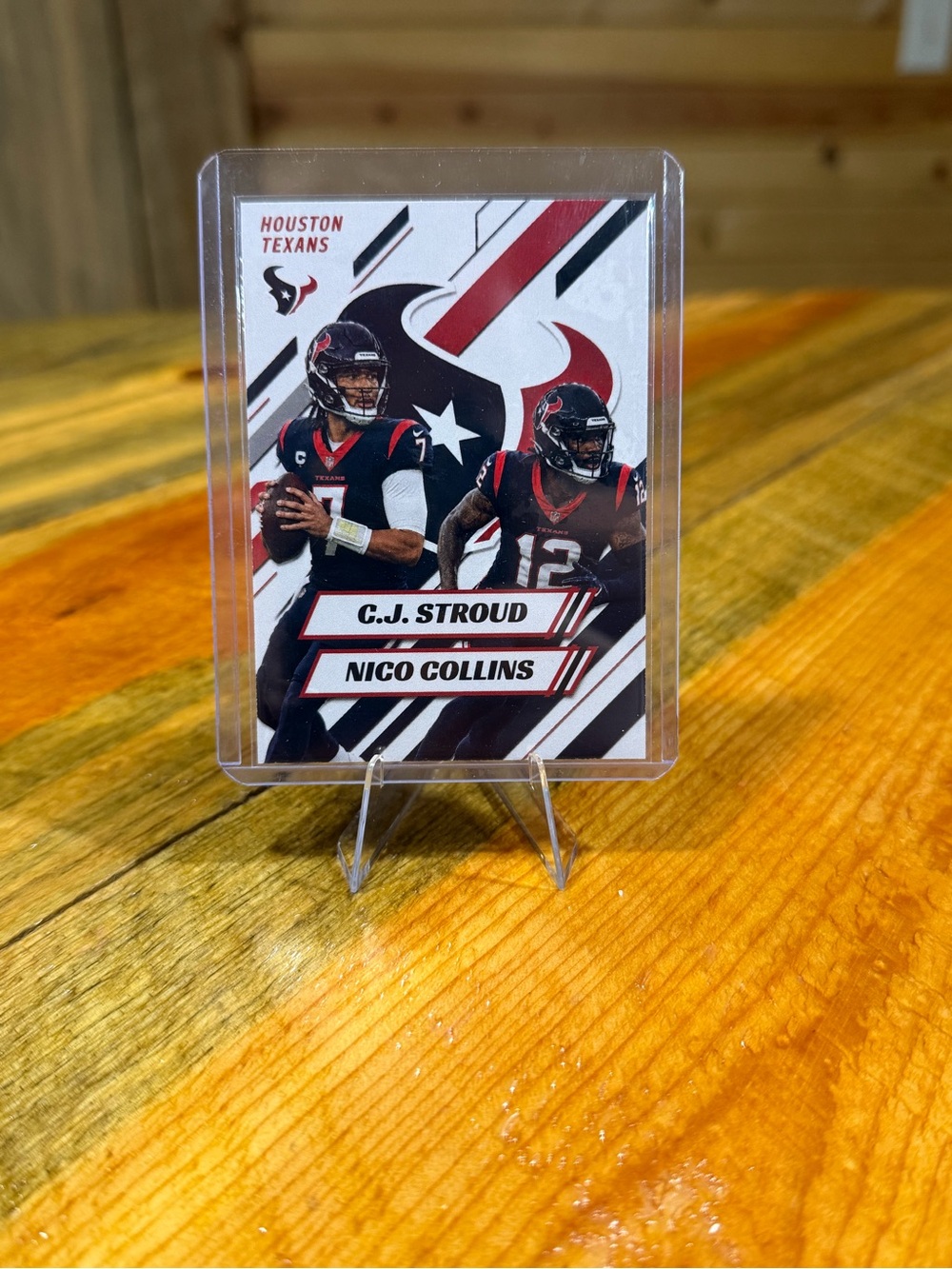 C.J. Stroud / Nico Collins Houston Texans Custom Football Card